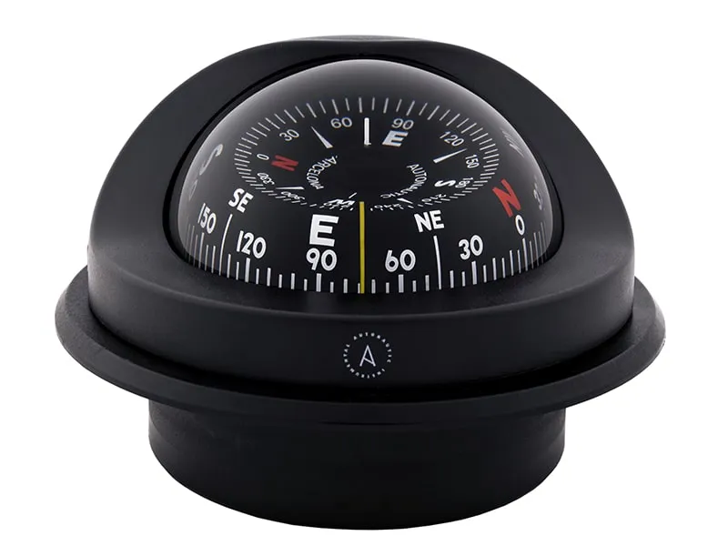 Brújula de montaje empotrado 100mm Dial Cónico Negro - Autonautic - Electronica e instrumentos - Sail Zonda